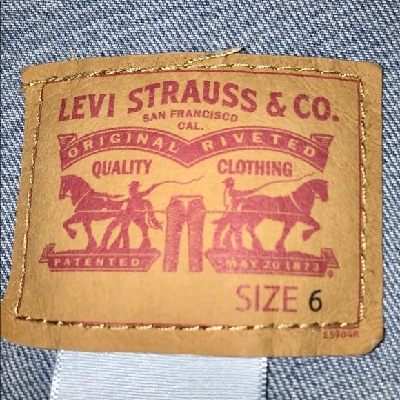 🆕 LEVI’S JEAN JACKET SZ 6 - Picture 5 of 6